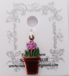 Susan Clarke Originals Flower Pot Charm (C251)